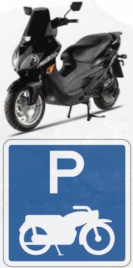 parcheggio moto